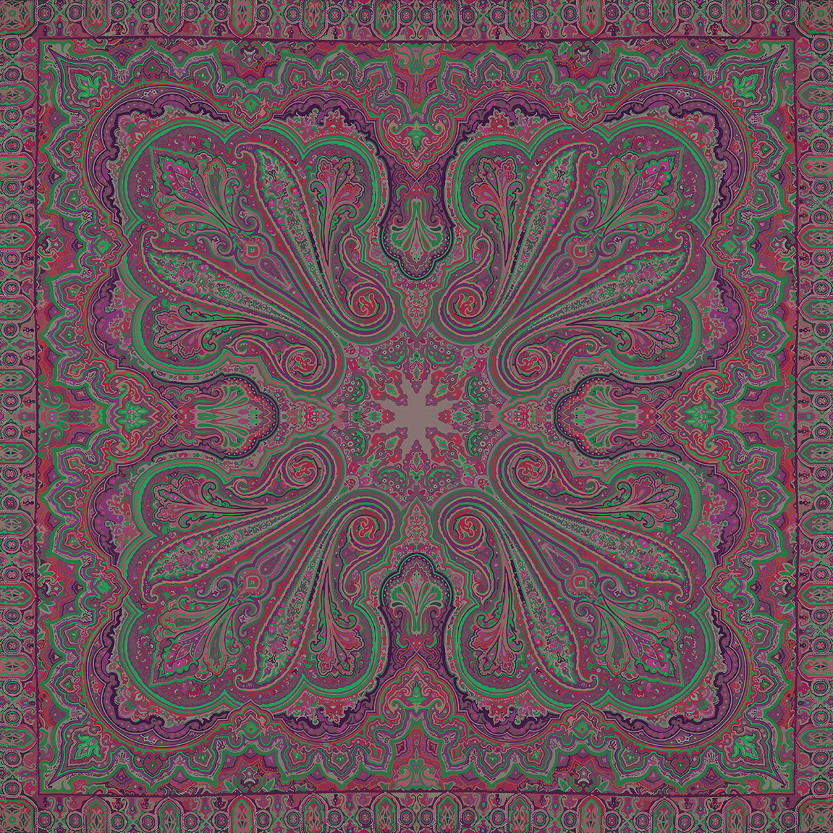 Twill Saten Garnet