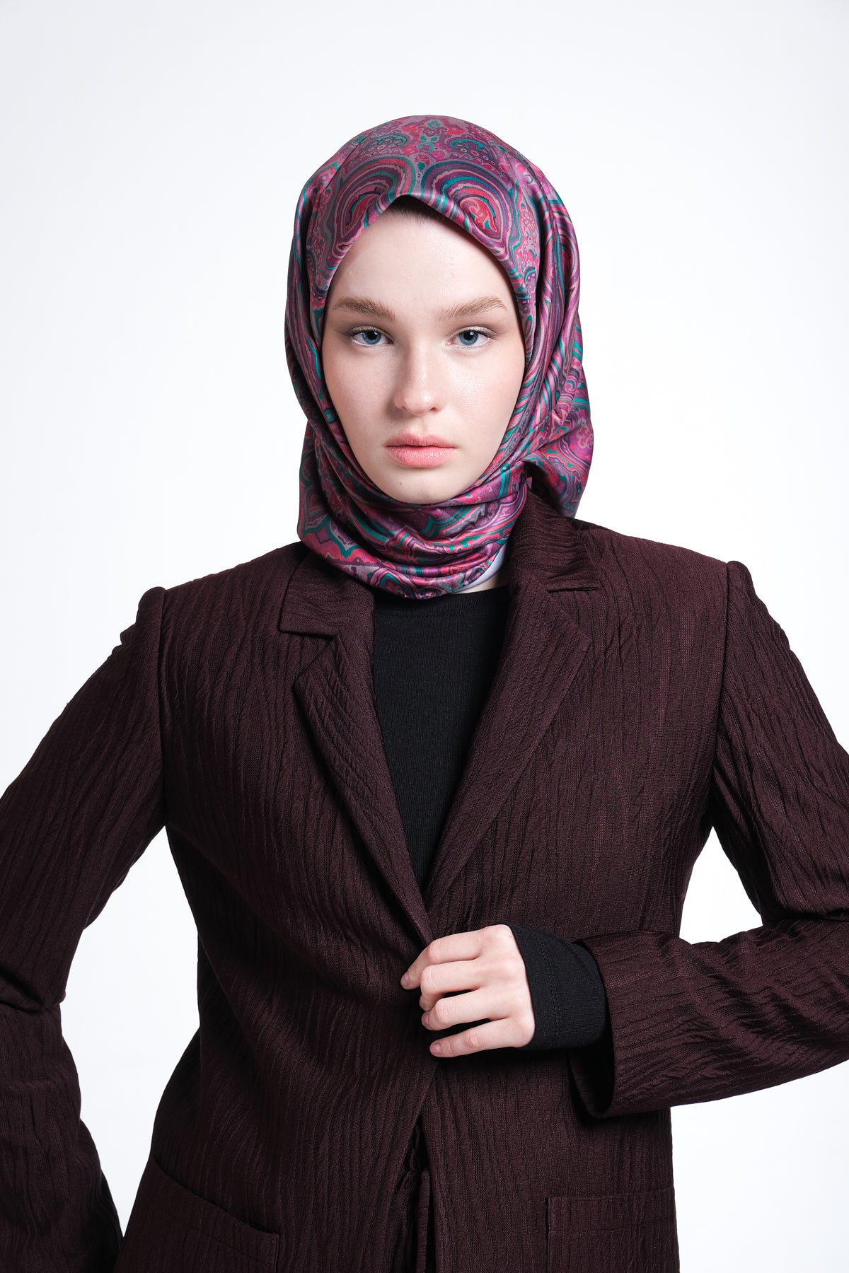 Twill Saten Garnet