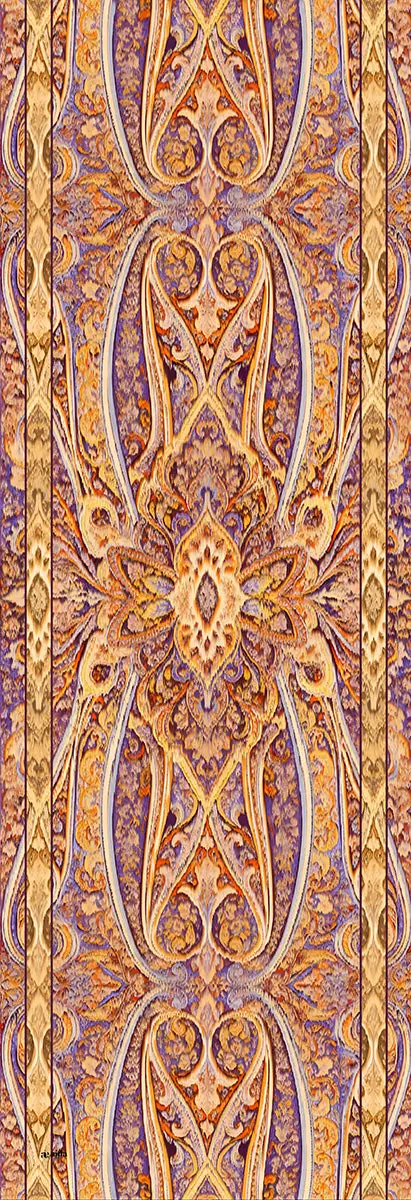 Velora Amber İpek Krep Şal